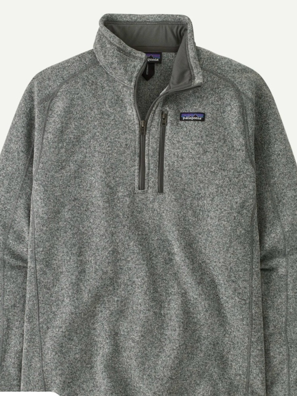 Patagonia Heathered Grey Half-Zip Fleece Pullover LARGE